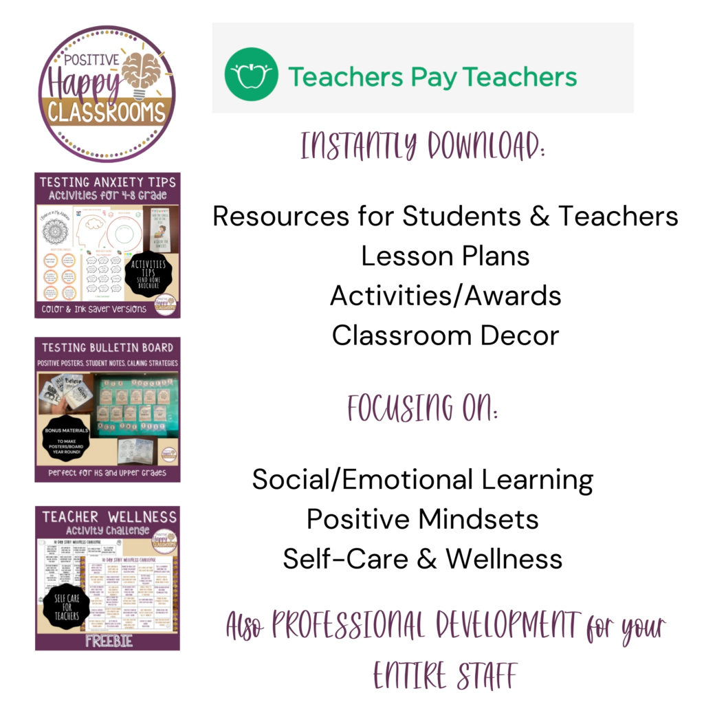 image and description of Positve Happy Classrooms Teachers Pay Teachers store
